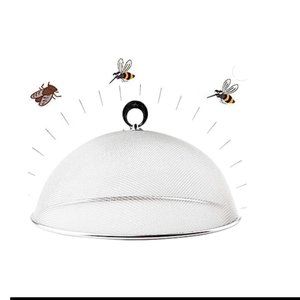 UPKOCH Stainless Steel Mesh Dome Food Cover Round Splatter Screen Anti-f…